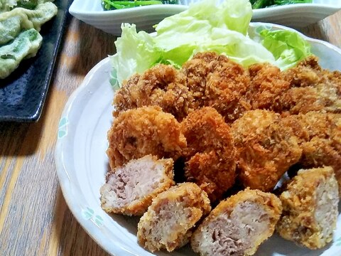 牛こま肉で！ビフカツ！